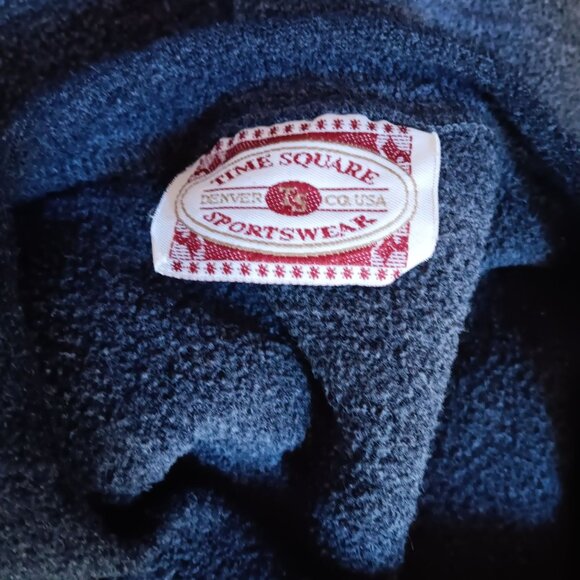 Vintage XL Men's Pullover Sweatshirt Fleece Time Square Sportswear Crewneck 90's - Picture 4 of 5
